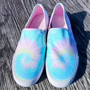 PUMA BARI SLIP ON SOFTFOAM TIE DYE MULTICOLOR WOMENS SNEAKERS / SHOES | SIZE 11